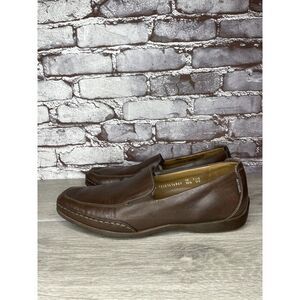 Mephisto Loafers Men Sz 10.5 Brown Leather Slip On Moc Cool Air Driving
